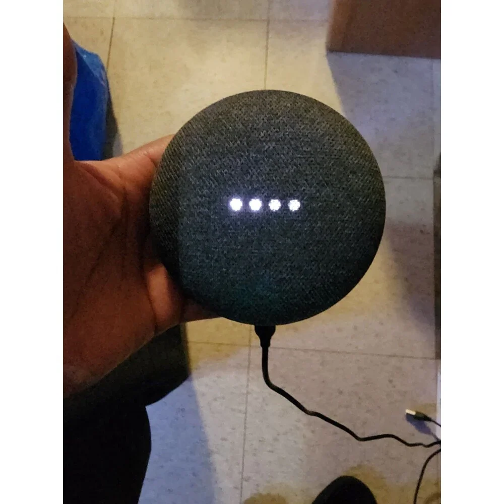 Google H0A Nest Home Mini Smart Voice Assistant Grey No Power Cord 1st Gen